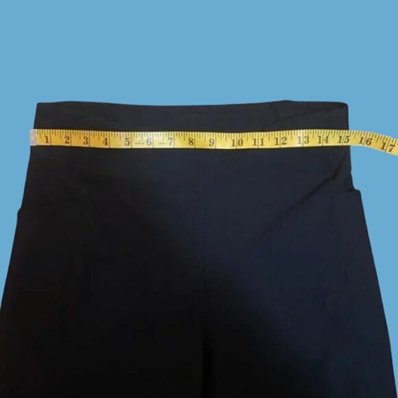 32 Degrees Cool Black Ribbed High-Waist Flare Pants | Size M - Picture 3 of 8